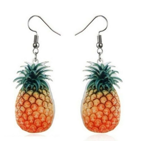 Pineapple Earrings - Picture 2 of 7